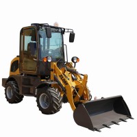 hot sale europe 0.8 ton mini wheel loader with sweeper broom